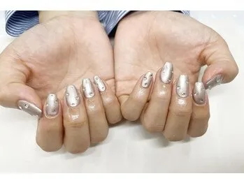 ワンカラー＋10本アート