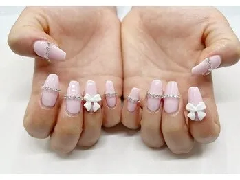 ワンカラー＋10本アート