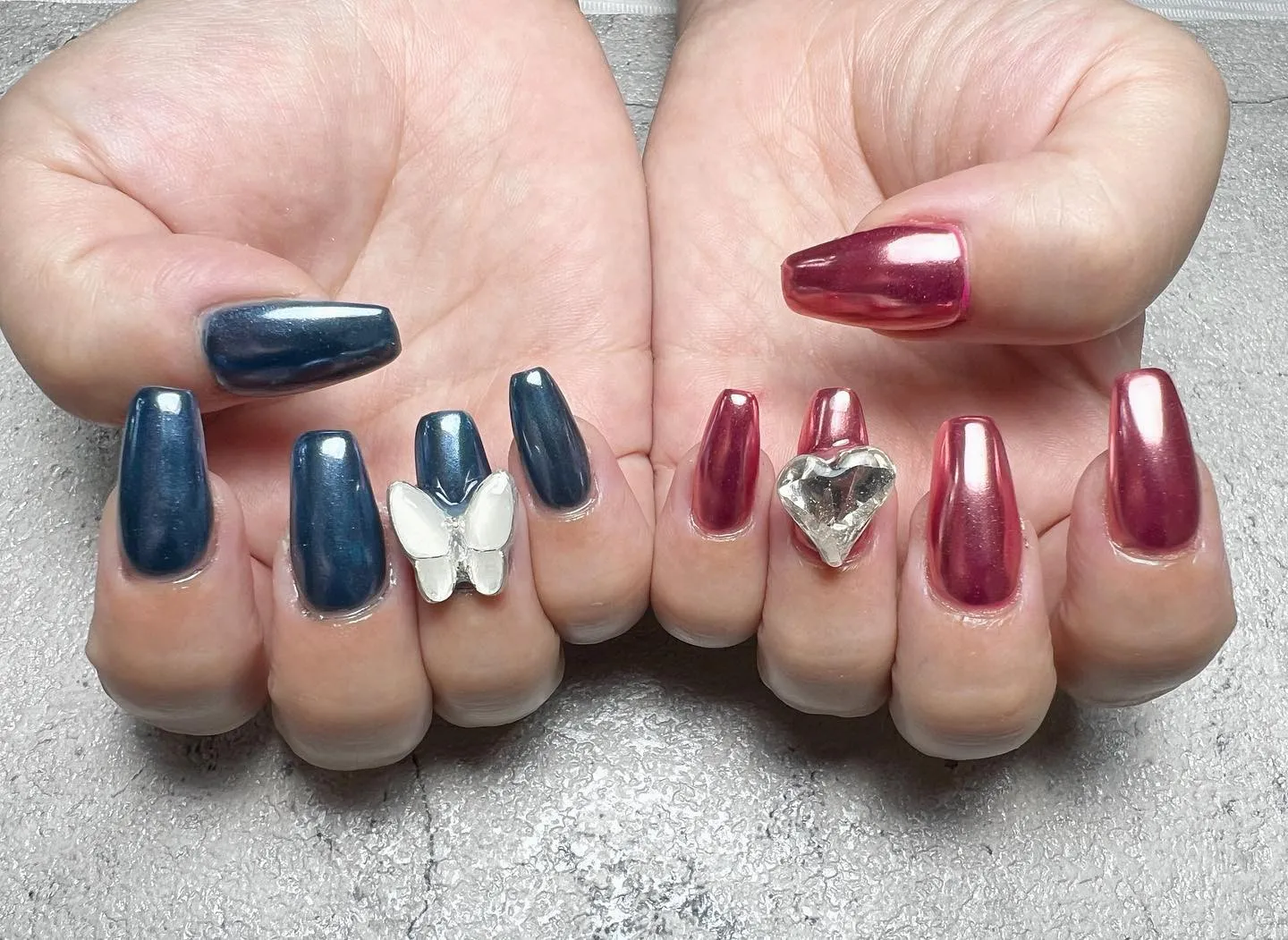 ミラーネイル💅キラキラ🫣