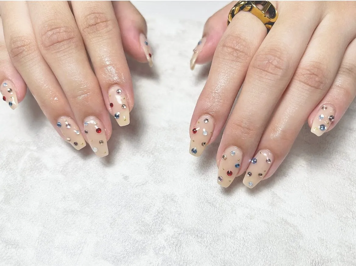 宝石ネイル💎