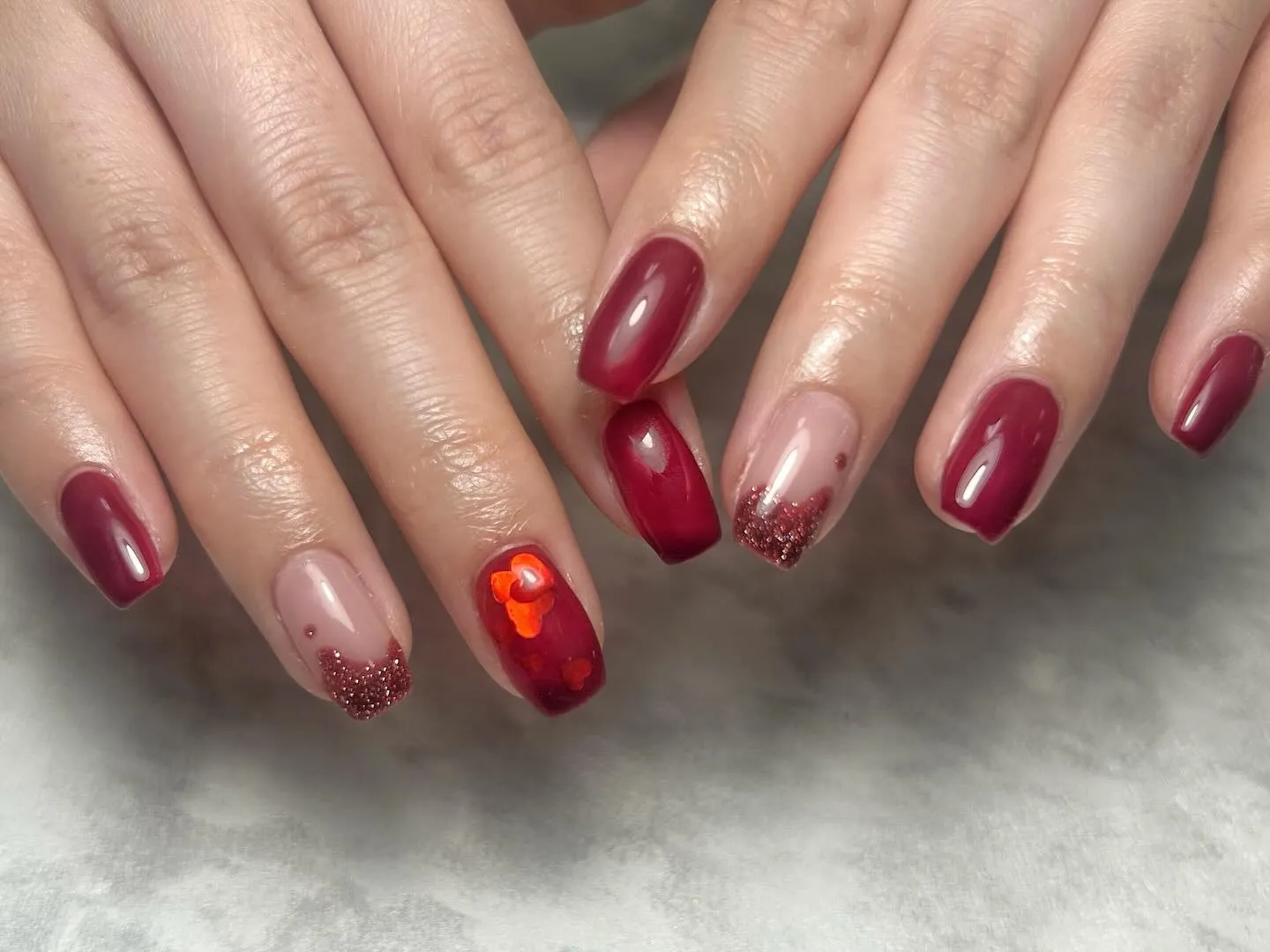 埋め込みハート❤🍫