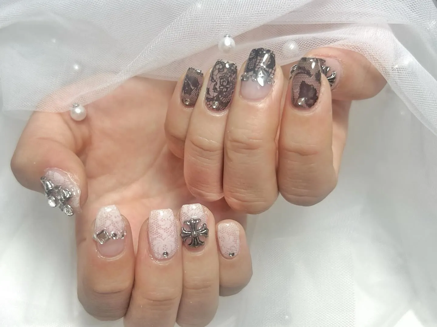 レースネイル*:;;;;;:*◈*:;;;;;:*◈*:;;...